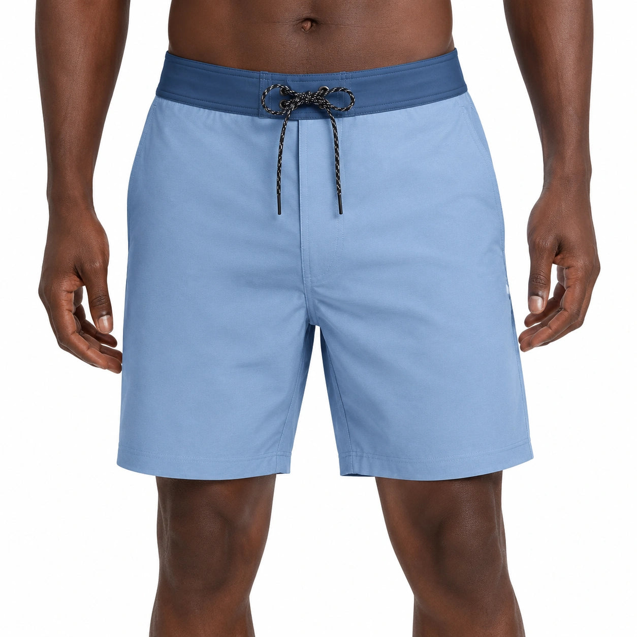 Costume da bagno uomo M azzurro in tessuto sintetico con coulisse